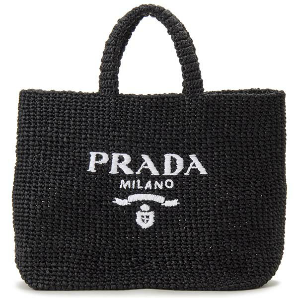 PRADA プラダ バッグ かごバッグ トートバッグ レディース ブラック 1BG392 2A2T F0002 OOLのサムネイル