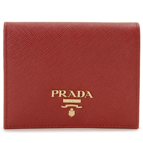 プラダ 二つ折り財布 レディース PRADA プラダ 二つ折り財布 レディース レッド 1MV204 QWA F068Z コンパクト財布