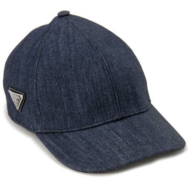 PRADA プラダ キャップ 帽子 メンズ ブルー Lサイズ 2HC274 AJ6 F0008 L ロゴキャップ