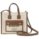 訳あり 正面右上にボンド汚れあり BURBERRY バーバリー トートバッグ レディース ナチュラル 8044143 キャンバスバッグ