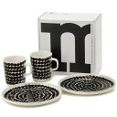 月末特別セール ポイント10倍 Marimekko マリメッコ 食器 マグカップ＆お皿セット 71605 190 シイルトラプータルハ ブレックファーストセット ギフトセット