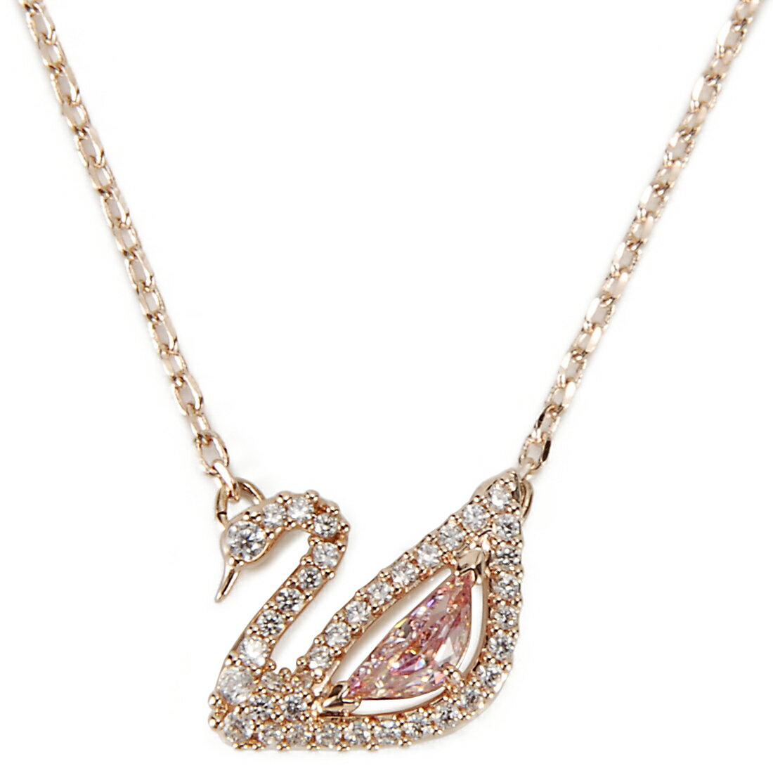 スワロフスキー ネックレス（レディース） Swarovski スワロフスキー ネックレス レディース ピンクゴールド 5469989 DAZZLING SWAN ダズリング スワン