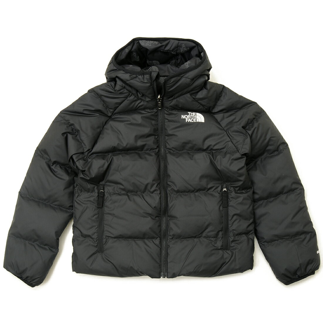 ザ・ノース・フェイス ダウンジャケット メンズ THE NORTH FACE ノースフェイス ダウンジャケット ジュニア ブラック 0A7WOPJK3 PRINTED REVRS DOWN