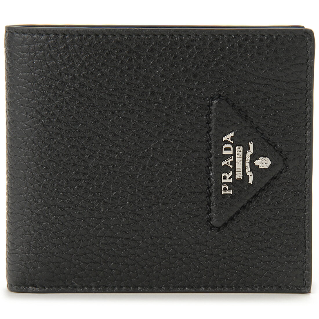プラダ 財布（メンズ） PRADA プラダ 二つ折り財布 メンズ ブラック 2MO738 2BBE F0002 BIFOLD WALLET バイフォールドウォレット