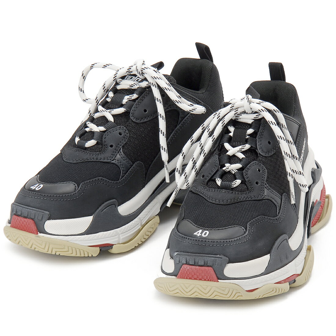 訳あり 箱不良 BALENCIAGA バレンシアガ スニーカー 27.5cm メンズ トリプル S 533882W09OM1000-42