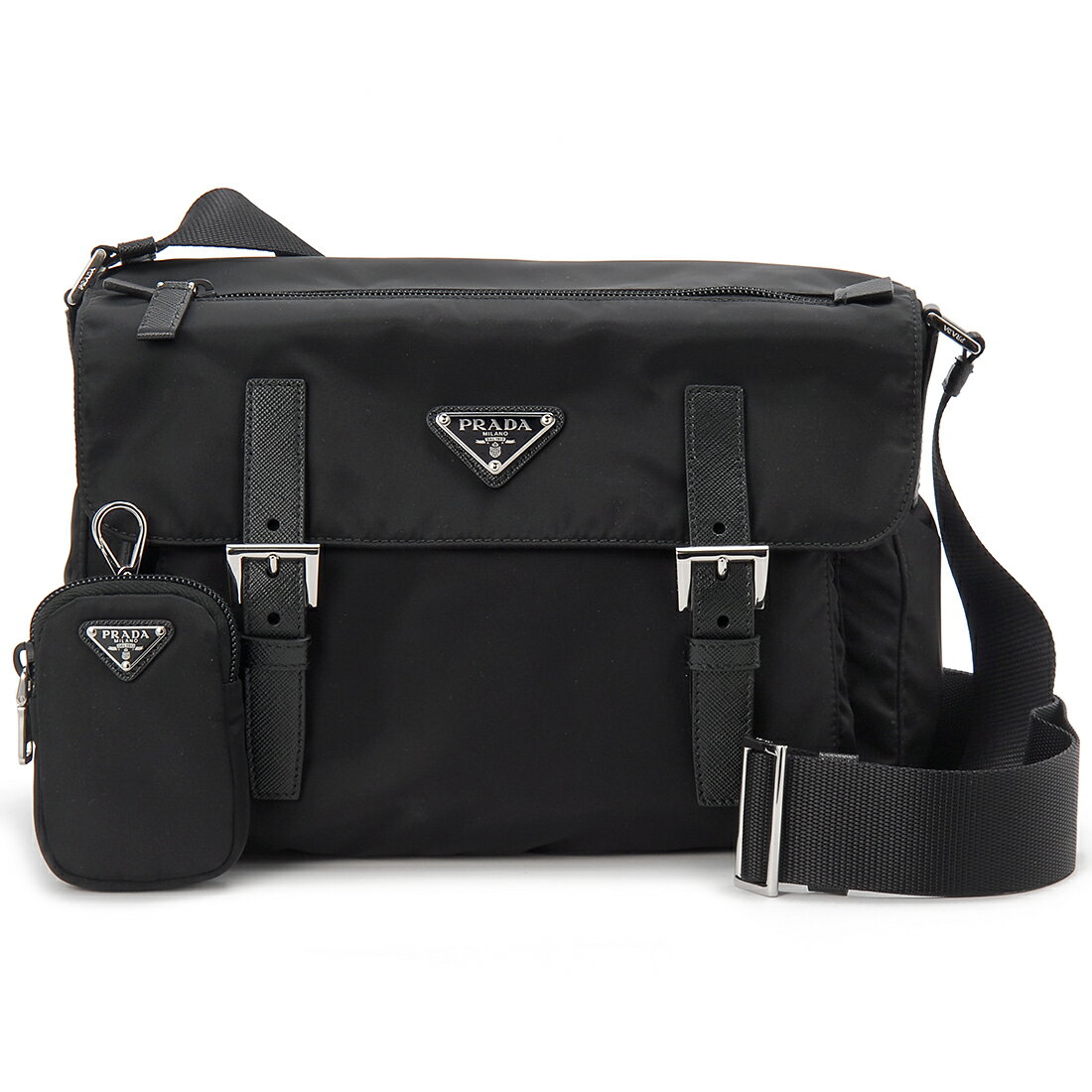 PRADA プラダ ショルダーバッグ レディース ブラック 1BD953RV44F0002B1M RE-NYLON SHOULDERのサムネイル