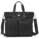 PRADA プラダ ショルダーバッグ トートバッグ メンズ ブラック 2VG8602DMHF0002XON RE-NYLON SHOULDER