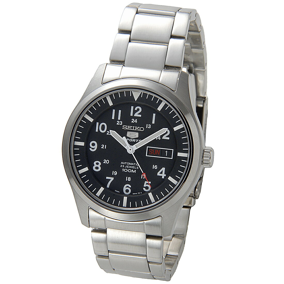 ポイント5倍セール SEIKO5 セイコー5 SNZG13K1 セイコーファイブ ミリタリー ブラック メンズ 腕時計