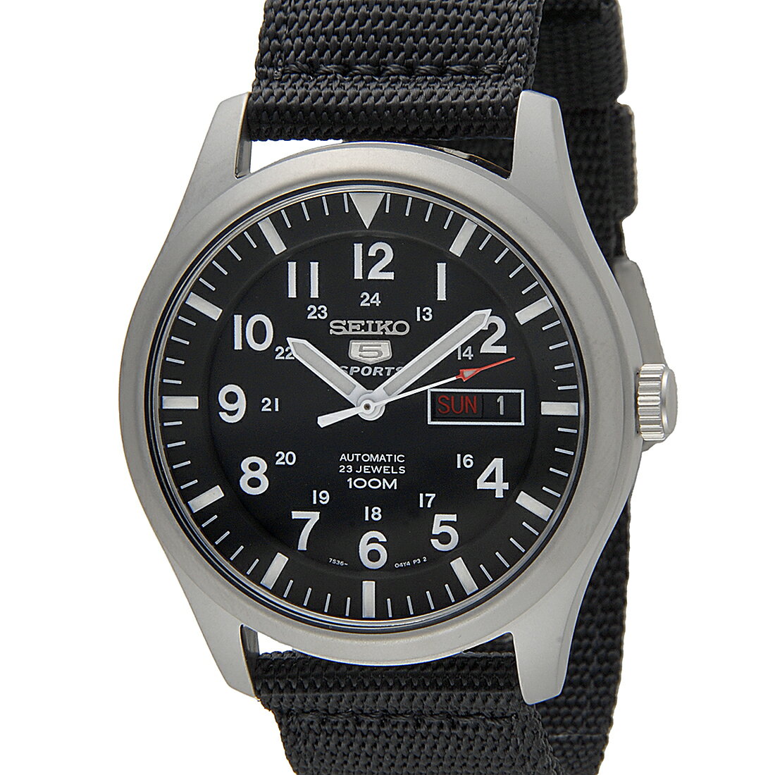 セイコーファイブ 腕時計（メンズ） 楽天スーパーSALE ポイント5倍 SEIKO5 セイコー5 SNZG15K1 セイコーファイブ ミリタリー ブラック メンズ 腕時計