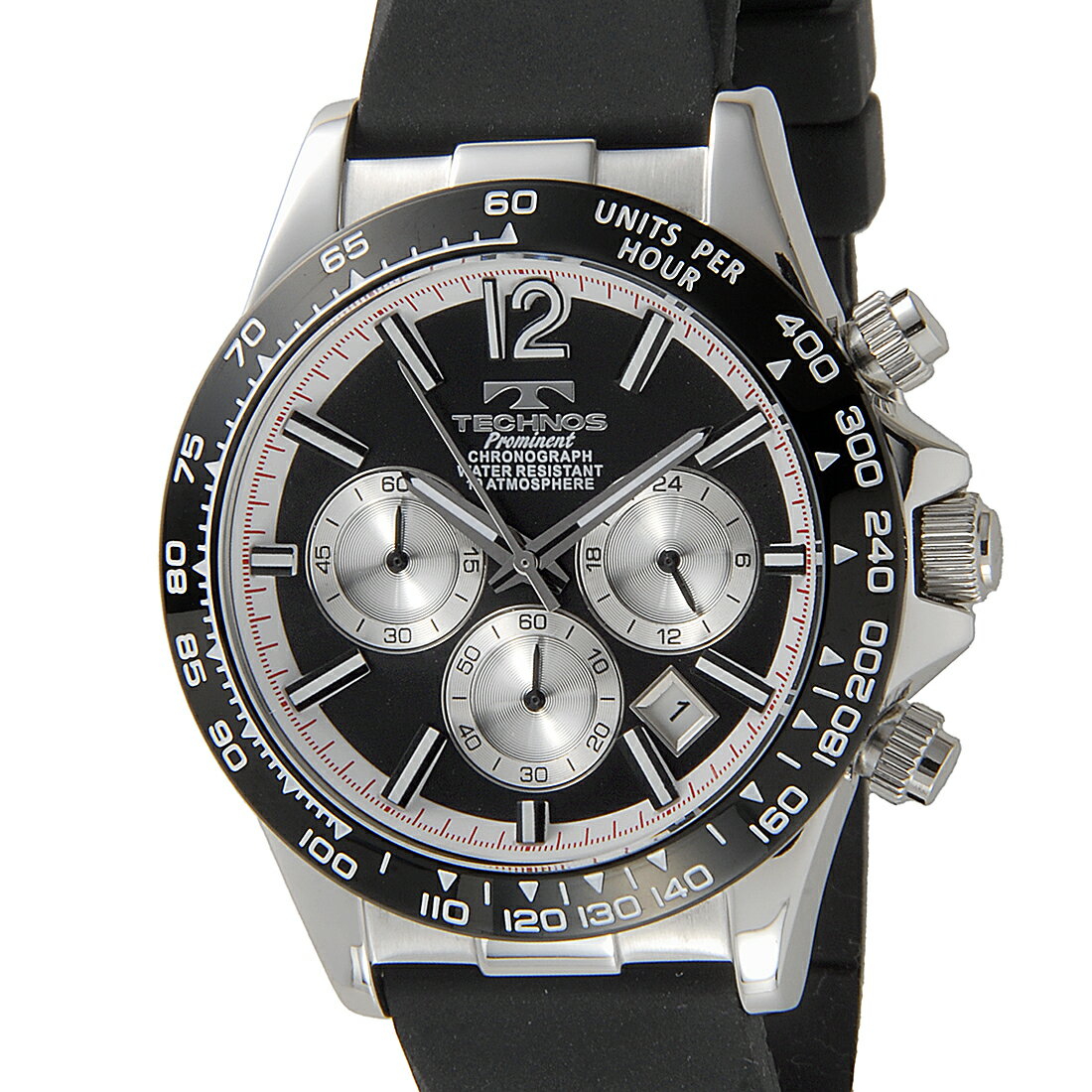 テクノス 腕時計（メンズ） 楽天スーパーSALE ポイント10倍 TECHNOS テクノス プロミネント クロノグラフ TP0801TB メンズ 腕時計