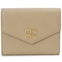 ミュウミュウ 革財布 レディース MIU MIU ミュウミュウ 三つ折り財布 レディース 5MH040 2DT7 F0036