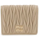 ミュウミュウ 二つ折り財布 MIU MIU ミュウミュウ 二つ折り財布 レディース 5MV204 2FPP F0036