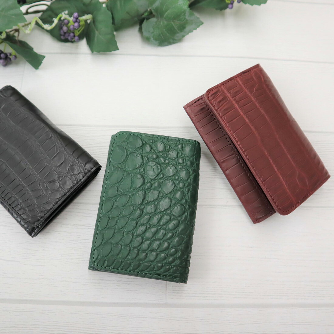 クロコダイル カードケース 名刺入れ ワニ革 本革 開運 金運 財運 縁起 財布 高級皮革 2
