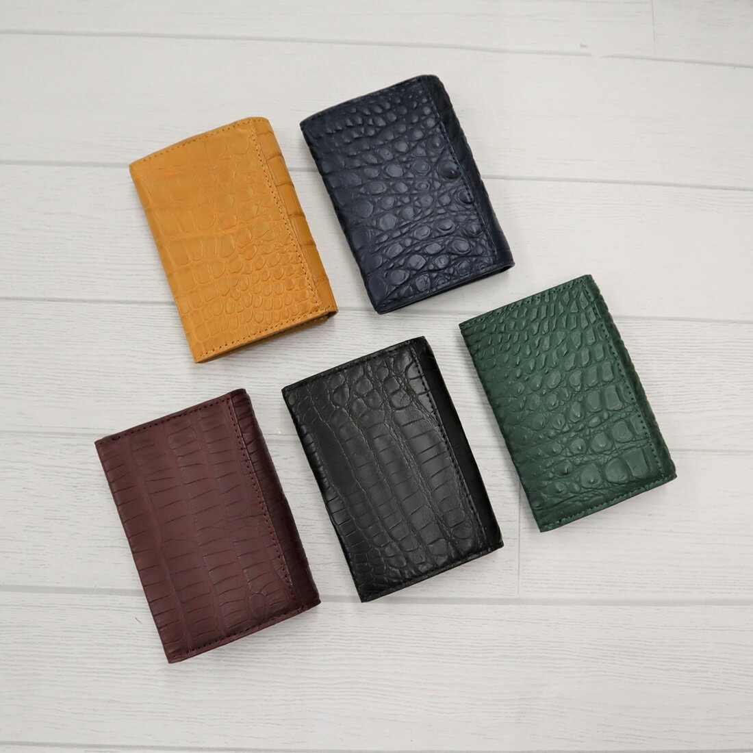 クロコダイル カードケース 名刺入れ ワニ革 本革 開運 金運 財運 縁起 財布 高級皮革 3