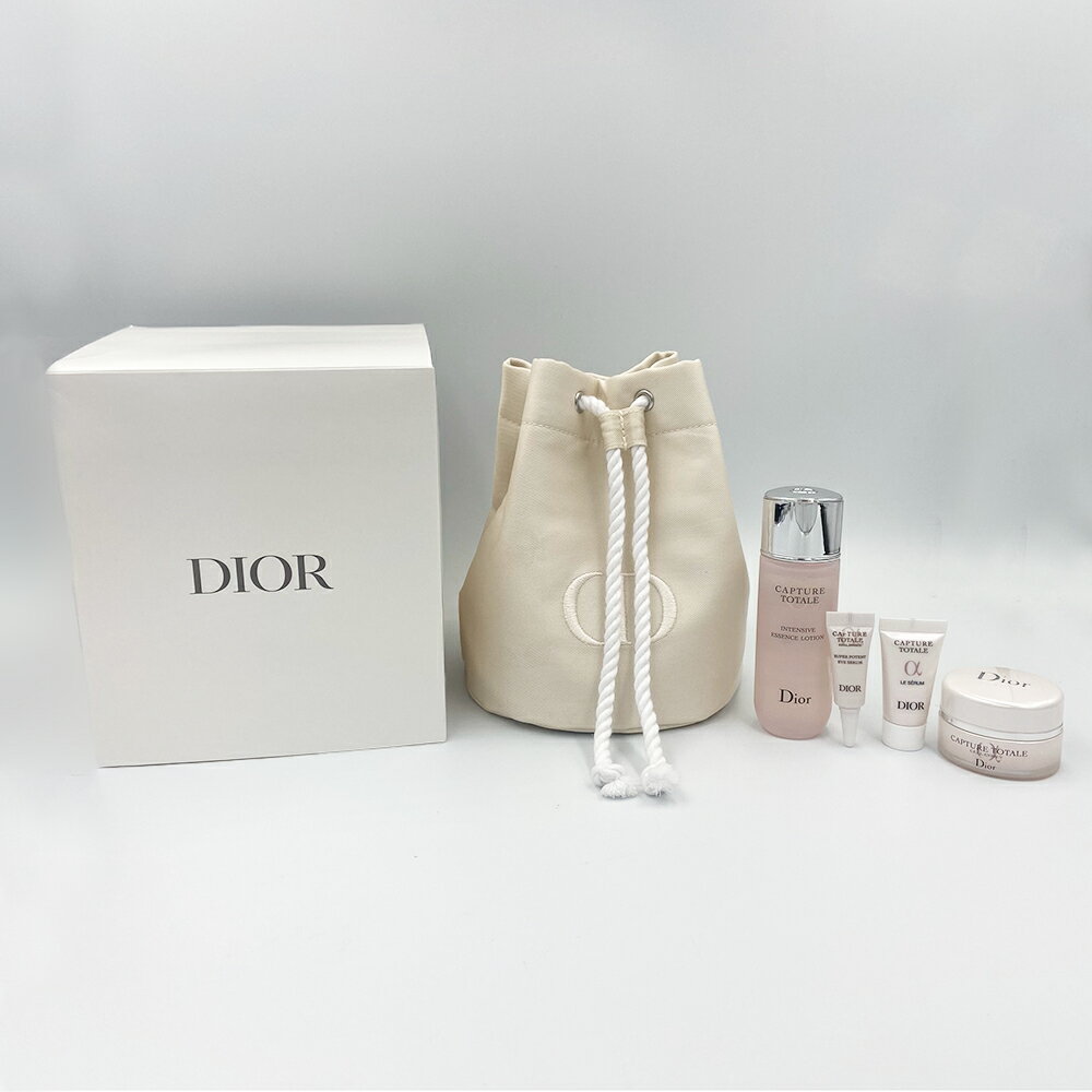 訳あり軽微な箱潰れ DIOR ディオール カプチュールトータル&カプチュールトータルセルENGYドローストリングポーチセット レディース 香水 コスメ