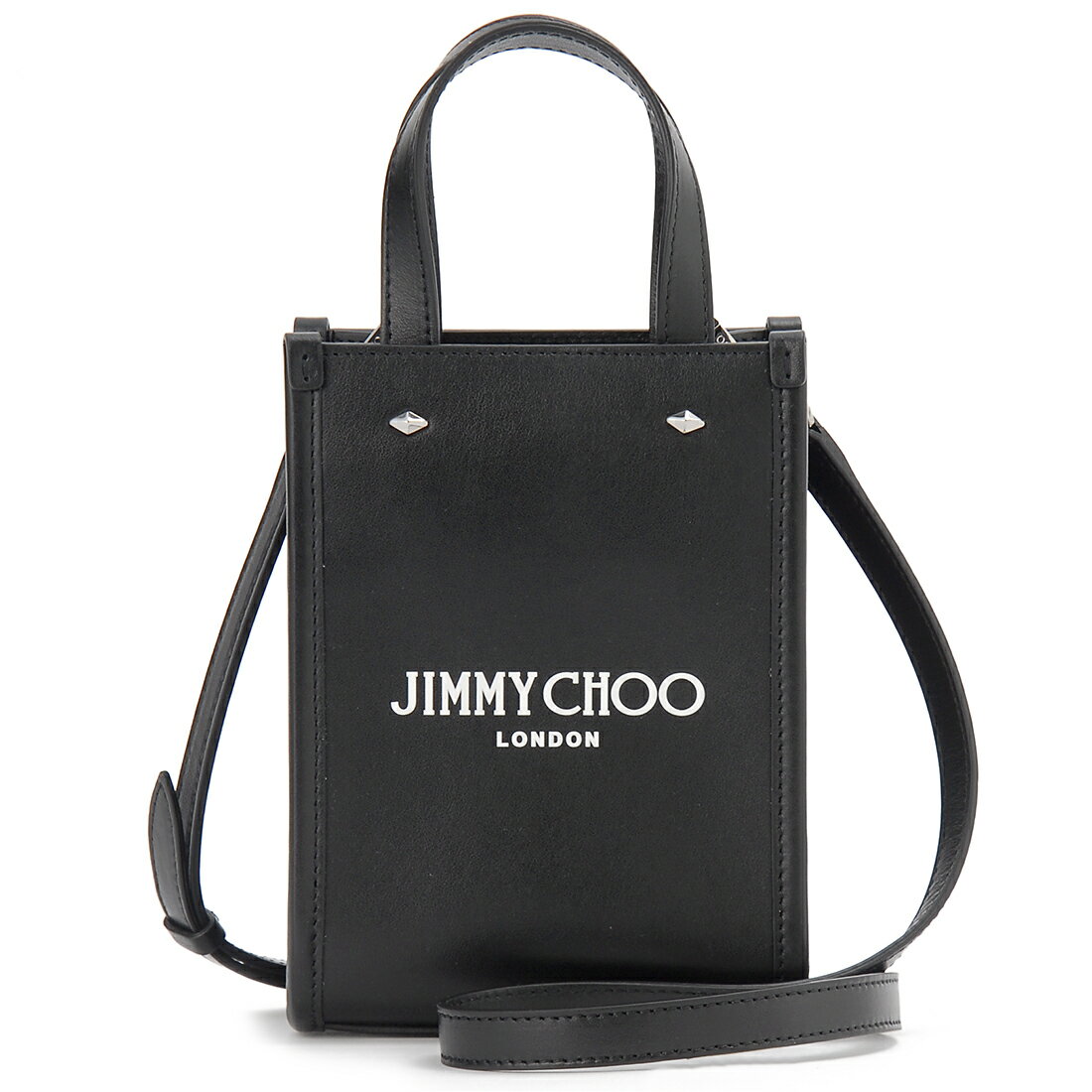 JIMMY CHOO W~[`E g[gobO fB[X ubN MININSTOTE ANR BK MINI N/S TOTE