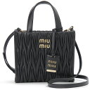 miumiu ミュウミュウ ハンドバッグ レディース ブラック 5BA277N88F0002OOO MATELASSE マテラッセ