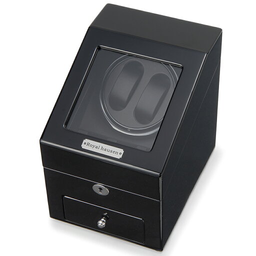 ポイント10倍セール 公式 Royal hausen ロイヤルハウゼン 時計収納ケース付き高級ワインダー 木製 2本巻3本収納