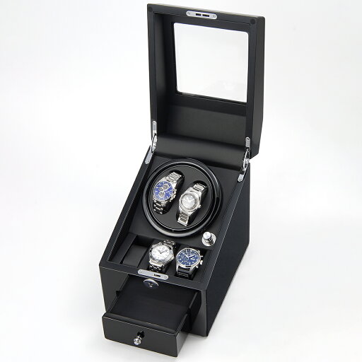 ポイント10倍セール 公式 Royal hausen ロイヤルハウゼン 時計収納ケース付き高級ワインダー 木製 2本巻3本収納