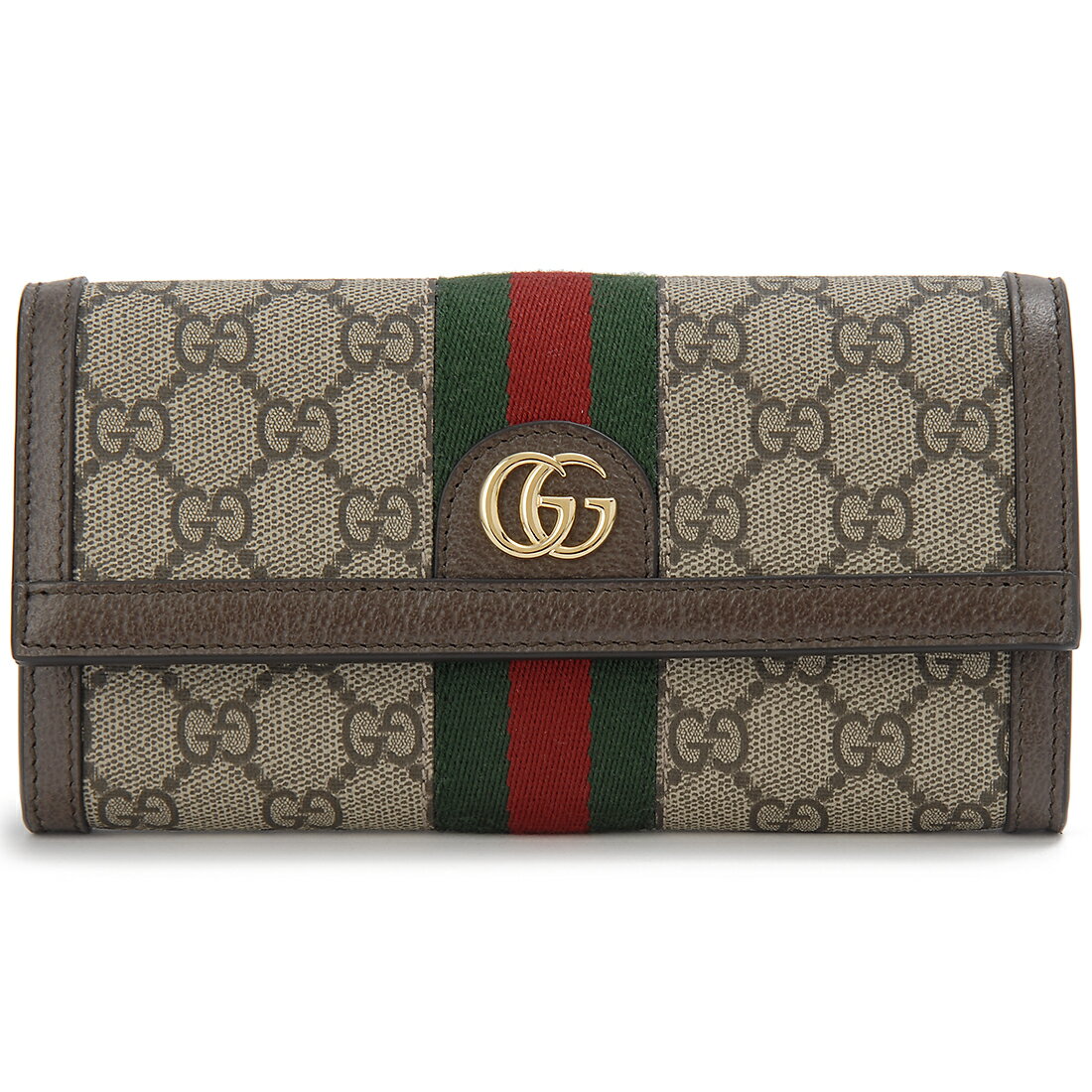 グッチ GUCCI 長財布 レディース ベージュ 523153 96IWG 8745 OPHIDIA オフィディア 二つ折り長財布