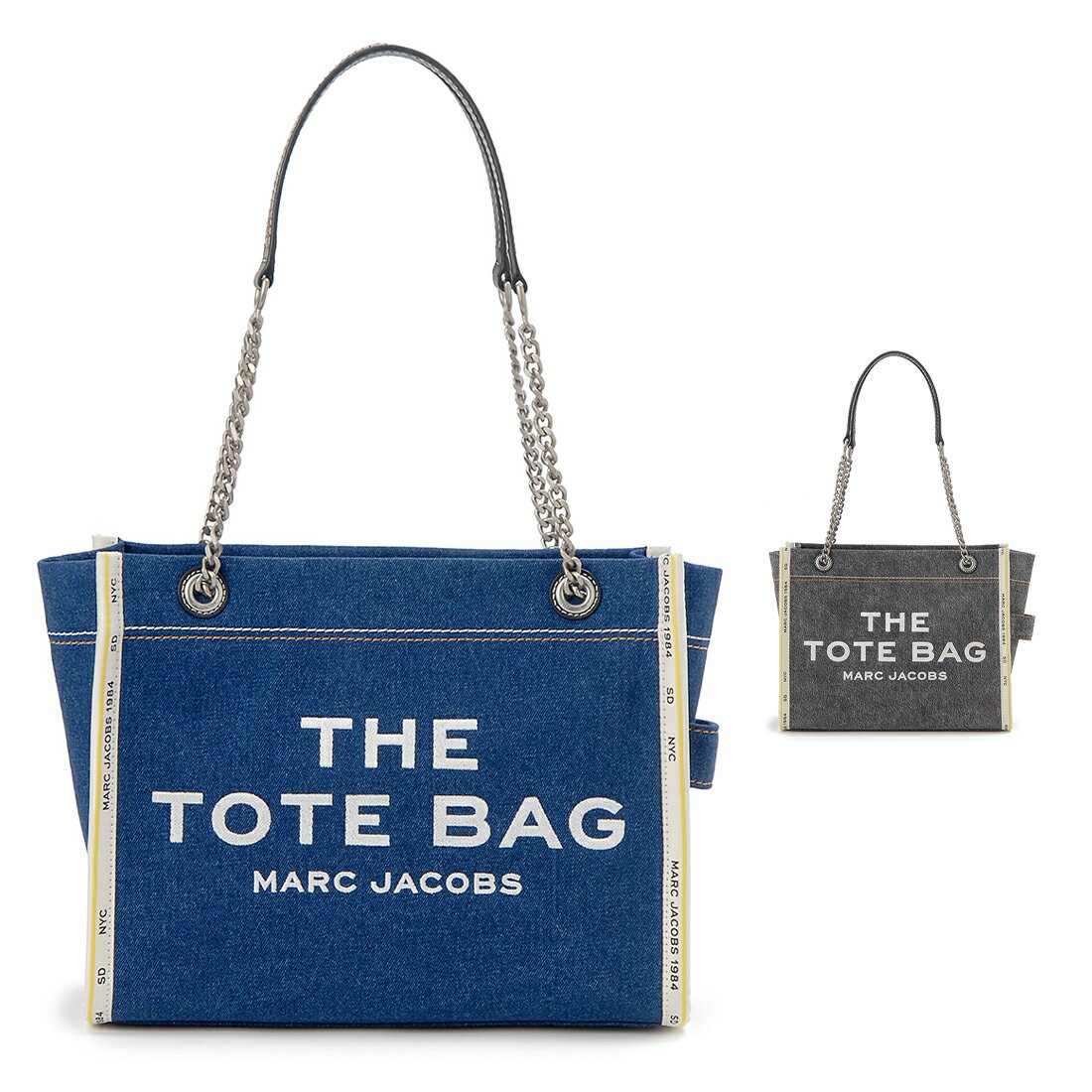【6/13-6/16 8:59 ポイント5倍】 MARC JACOBS マークジェイコブス トートバッグ レディース 2F4HTT018H05 THE DENIM CHAIN