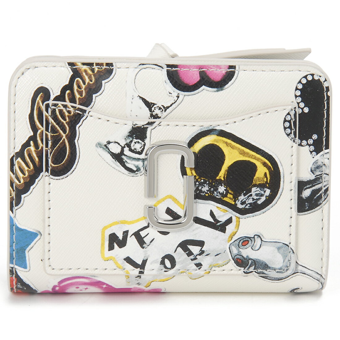 MARC JACOBS マークジェイコブス 二つ折り財布 レディース ホワイト 2S5SMP014S ...