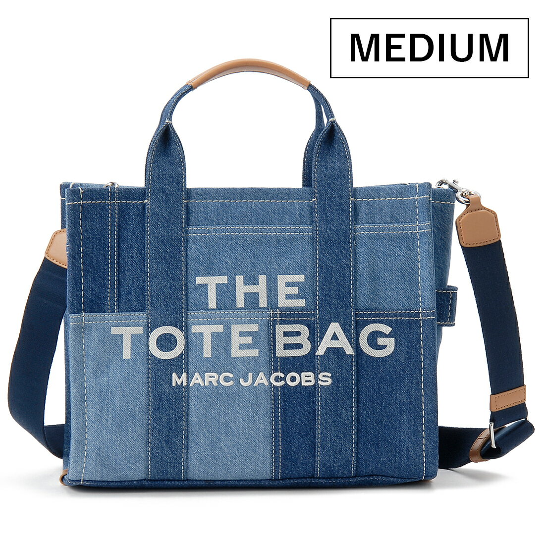 MARC JACOBS - お買い物マラソンP5倍 MARC JACOBS マークジェイコブス トートバッグ レディース ブルーデニム H017M06FA21 422 THE TOTE