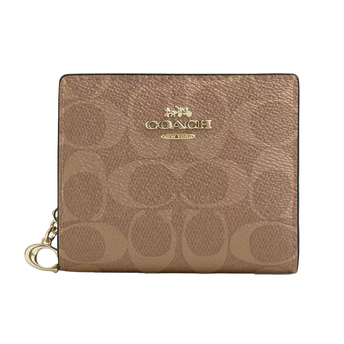 お買い物マラソン対象 W-COC121 訳あり コーチ COACH 内側色移りあり 二つ折り財布 レディース ブラウン CW789-IMXHE