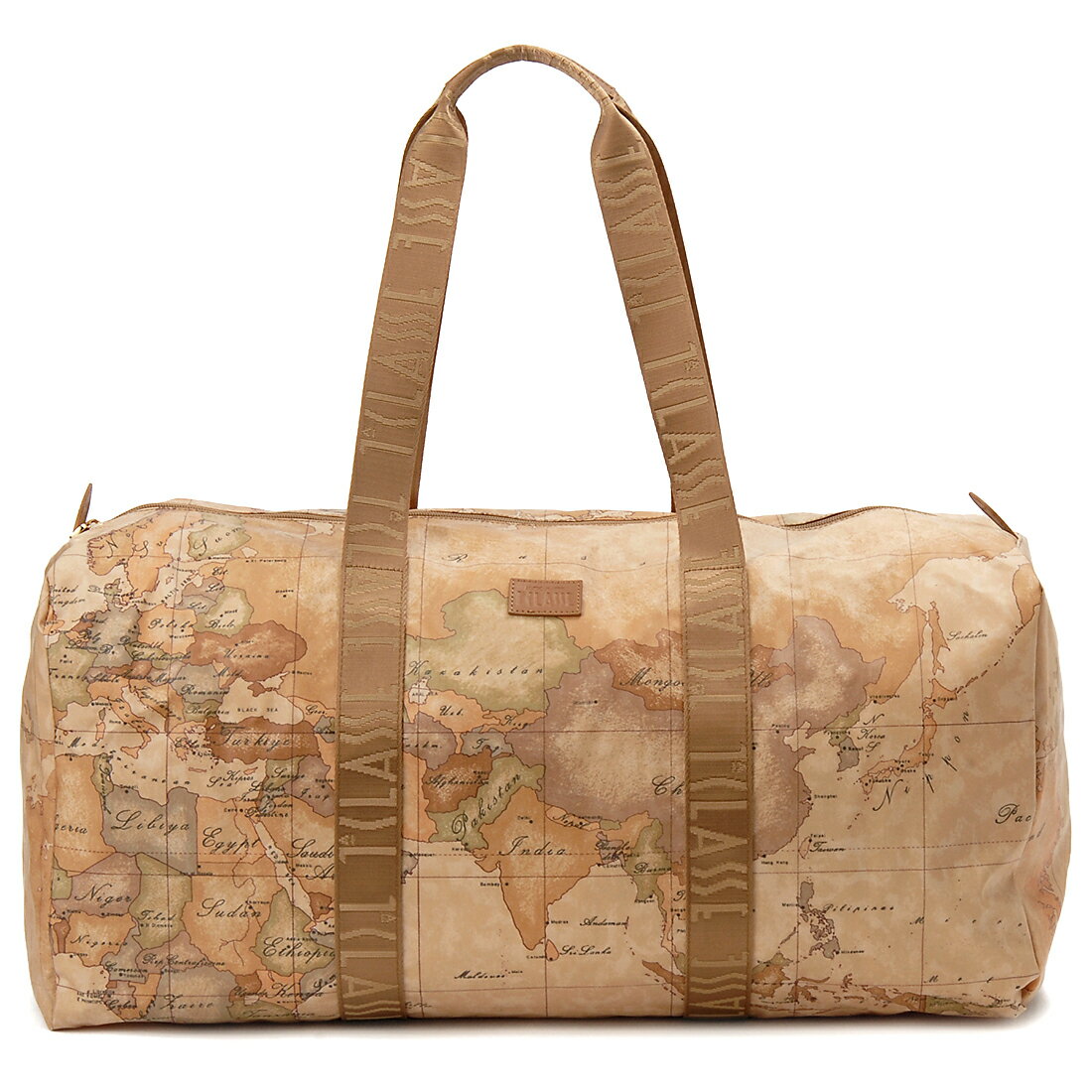 美品✨ プリマクラッセ ボストンバッグ 地図柄 ネームタグ 大 美品✨ プリマクラッセ ボストンバッグ 地図柄 ネームタグ 大