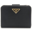 PRADA プラダ 二つ折り財布 レディース ブラック 1ML018 2DMI F0002 BI FOLD WALLET