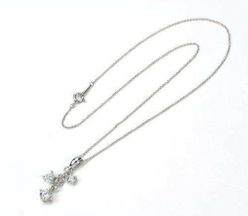 訳あり(細かいキズあり) ファッションジュエリー SV ネックレス&ピアスセット 新品