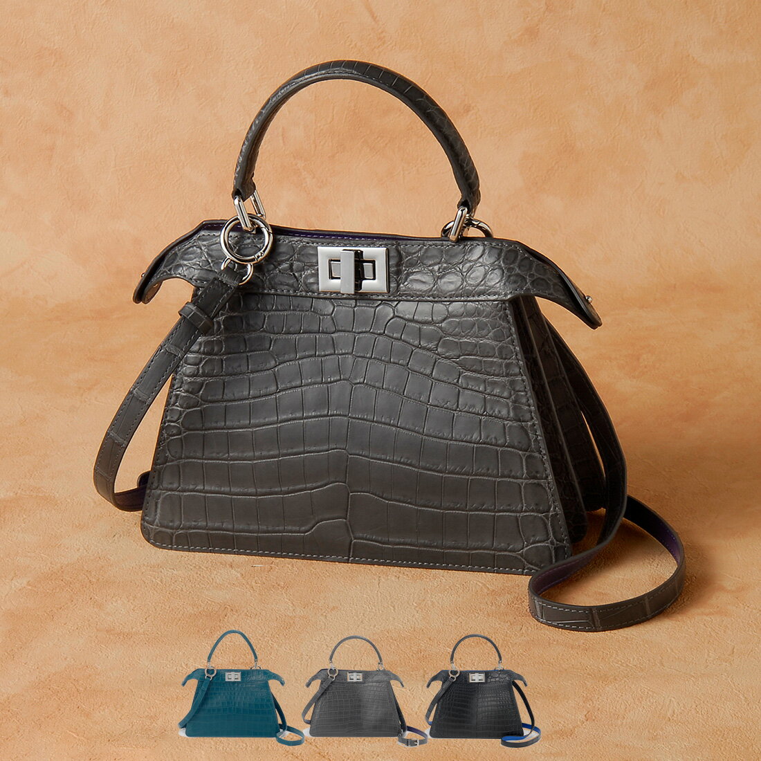 ロダニア RODANIA クロコダイル 2way ハンドバッグ 楽天市場】クロコダイル（ブランドロダニア）（バッグ・小物・ブランド