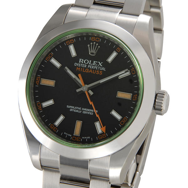 ロレックス ROLEX 116400 GV ミルガウス ブラック/グリーン メンズ 腕時計 新品 当 ...