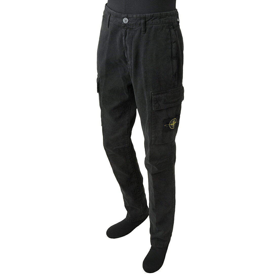 楽天スーパーSALE P10SALE ポイント10倍セール STONE ISLAND ストーンアイランド カーゴパンツ ブラック メンズ 811530401 V0129