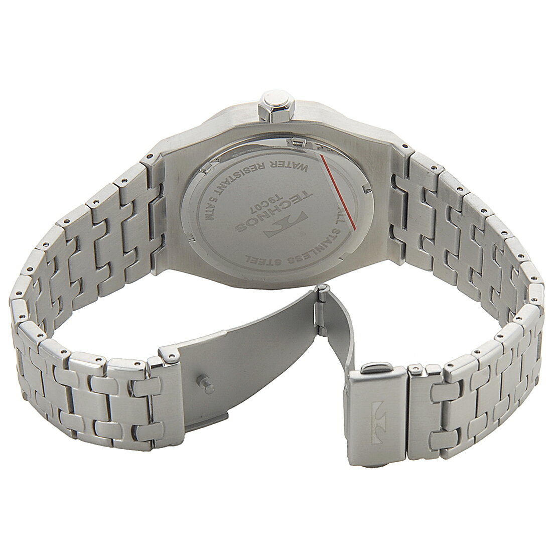 TECHNOS テクノス メンズ 腕時計 T9C07SN デイト シルバー×ネイビー