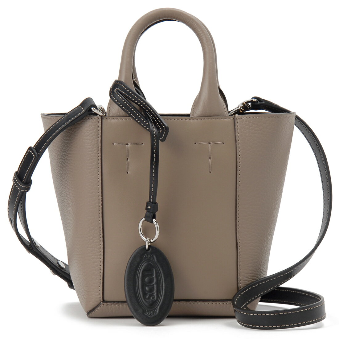 TOD'S トッズ「未使用品」Tタイムレス レザー バッグ ミニ 2WAY