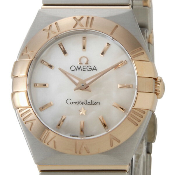 オメガ OMEGA コンステレーション ブラッシュ クオーツ レディース 腕時計 ホワイトシェル 123.20.24.60.05.001 新品 当店5年保証