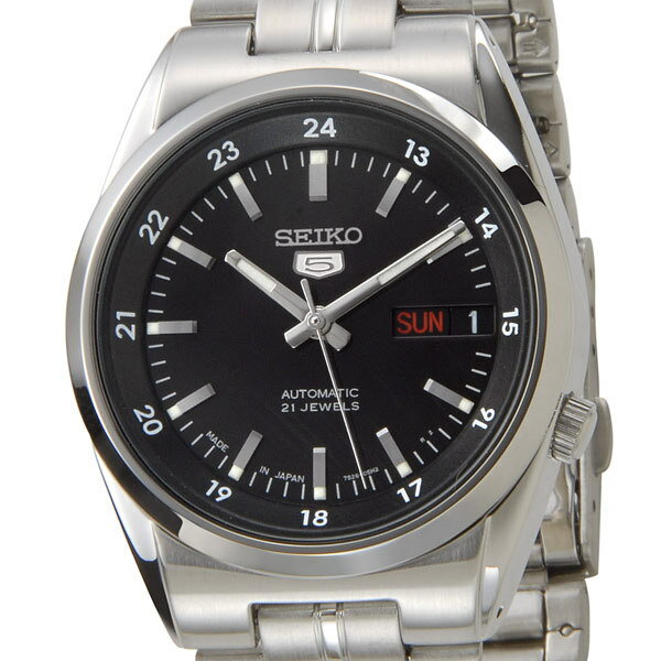 セイコーファイブ セイコー SEIKO セイコーファイブ SEIKO5 腕時計 SNK567J1 自動巻き ブラック メンズ セイコーウオッチ 新品