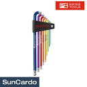 【マラソン期間P最大29倍】六角レンチセット 工具セット ツールセット 工具 整備 PB SWISS TOOLS(ピービー) マルチアングルボール付レインボーレンチセット ホルダー付 PB 2222.LH-10 RB CN