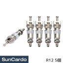 【5/9〜5/16 マラソン期間P最大29倍】工具 整備 エアコンガス クーラーガス 冷媒ガス ガスチャージ R12用バルブコア 5個