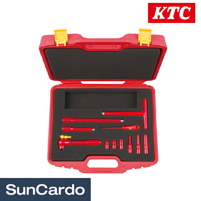 樂天商城 - 【超ポイントバック祭期間P最大23倍】ktc 工具セット ツールセット ハイブリッド車 HV 絶縁 KTC(京都機械工具) 絶縁工具セットA 11点 ZTB311A