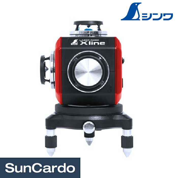樂天商城 - 墨出し器 レーザー 水平器 レベル 計測 工具 整備 シンワ レーザーロボ Xline レッド フルライン・地墨クロス 71607