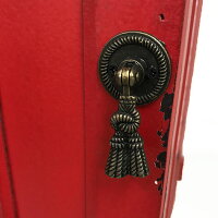 【コンテナ型ボックス(縦型)レッド】箱ボックスコンテナ木製収納2段レッドディスプレイエイジングインダストリアルブルックリンヴィンテージオリジナルデザインステンシル送料無料