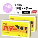 中央製乳 中央バター（有塩）225g×2個 菓子 製パン 料理 チャーン製法 トースト 豊橋 送料無料