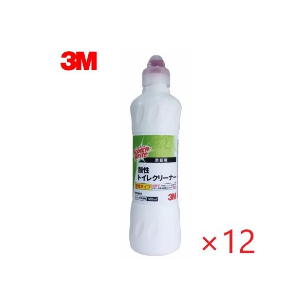 樂天商城 - (ケース販売)スコッチブライト 酸性トイレクリーナー (500ml×12本) 3M (メーカー品番=SAN T 500) (トラスコ品番=413-3340)