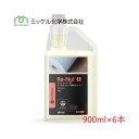 (ケース販売)ミッケル化学 リ・ニュー!1 (900mlx6本) 業務用 洗剤 中性 リノリウムとビニール床用クリーナー バイオテクノロジー Re-Nu!1 Prepare