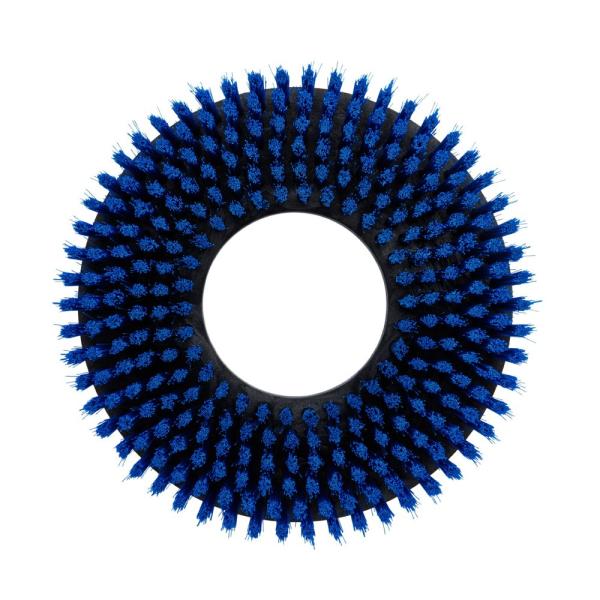ポリッシャーブラシ 青 (12インチ) ナイロン 樹脂台 プラスチック台