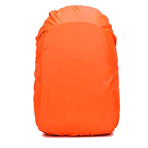 色：オレンジ サイズ：M （25-35L） リュックカバー 防水 7色 5サイズ ザックカバー 2倍以上の防水性 四つの防水設計 落下防止 収納袋 Frelaxy