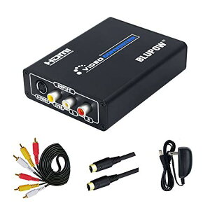 色:Composite/S-Video to HDMI変換器 BLUPOW コンポジット/S端子 to HDMI 変換器 1080P対応 Composite 3RCA AV/S-Video to HDMI コンバーター ビデオ変換器 コンポジット hdmi 変換 アナログ デジタル 変換器 rca hdmi