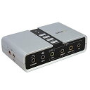 StarTech.com 7.1ch対応USB-DACヘッドホンアンプ S/PDIF対応 8x 3.5mmミニジャック 2x 3.5mmトスリンク角型コネクタ ICUSBAUDIO7D